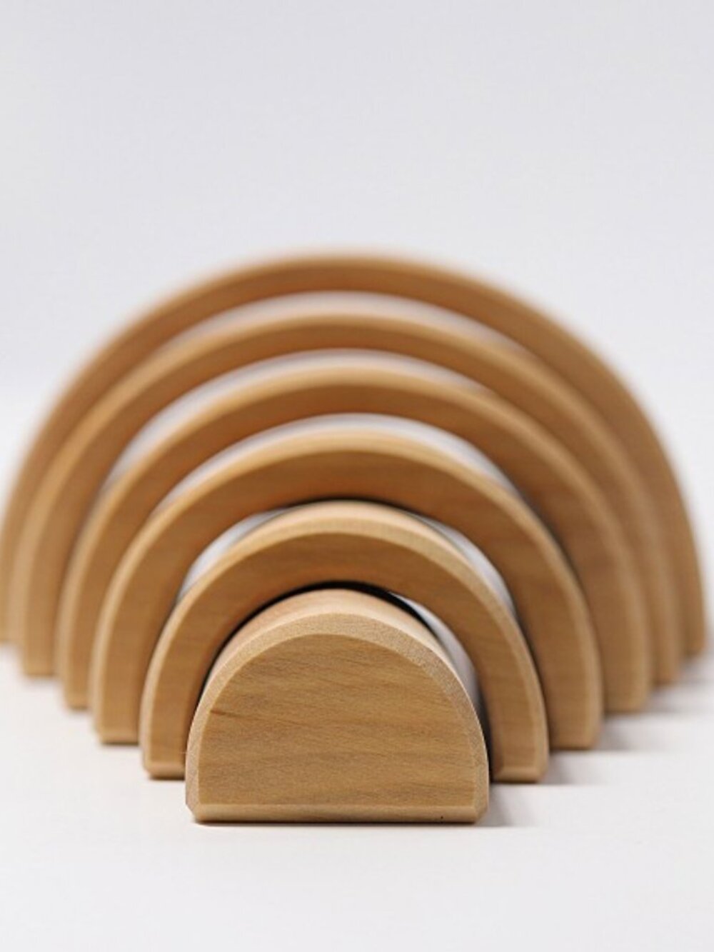NWT Grimm's Wooden Toys Natural Rainbow Arches Tunnel